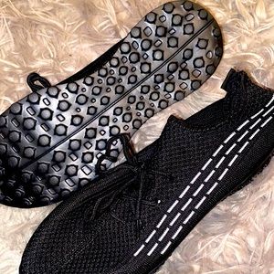 Black athletic shoes